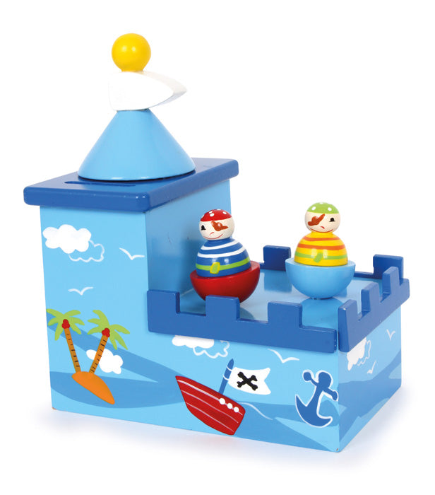 carillon con salvadanaio pirati