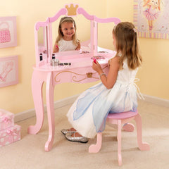 Toeletta Per Bambini Con Specchio E Sgabello In Legno Stile Principessa Regalo Per Bambine Rosa 20 0005756 Toeletta Per Bambini Con Specchio E Sgabello In Legno Stile Principessa Regalo Per Bambine Rosa 20 0005756