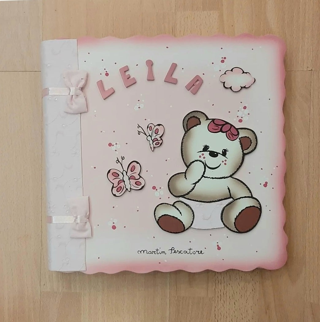 Album grande orsetta con fiocco