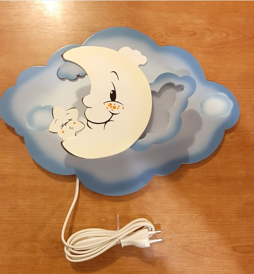 Applique luna e stelle