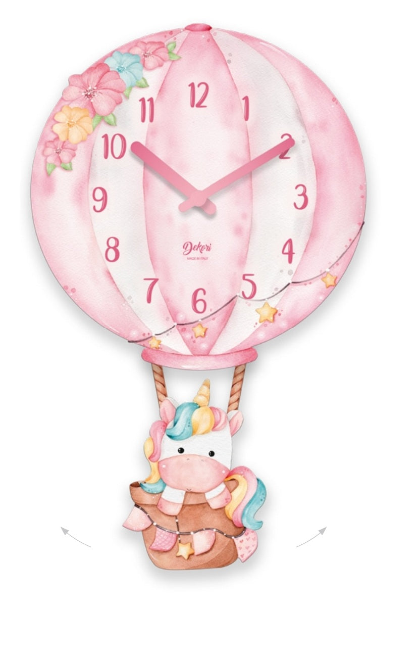 Orologio pendolo unicorno