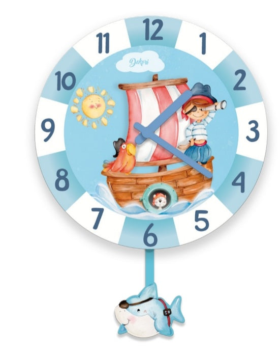 Orologio pendolo pirati