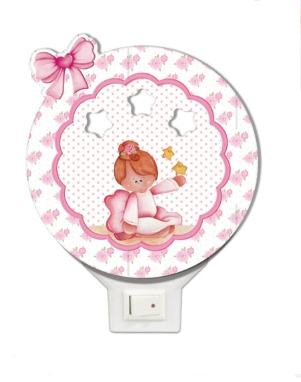 Luce da notte bimba con stelle