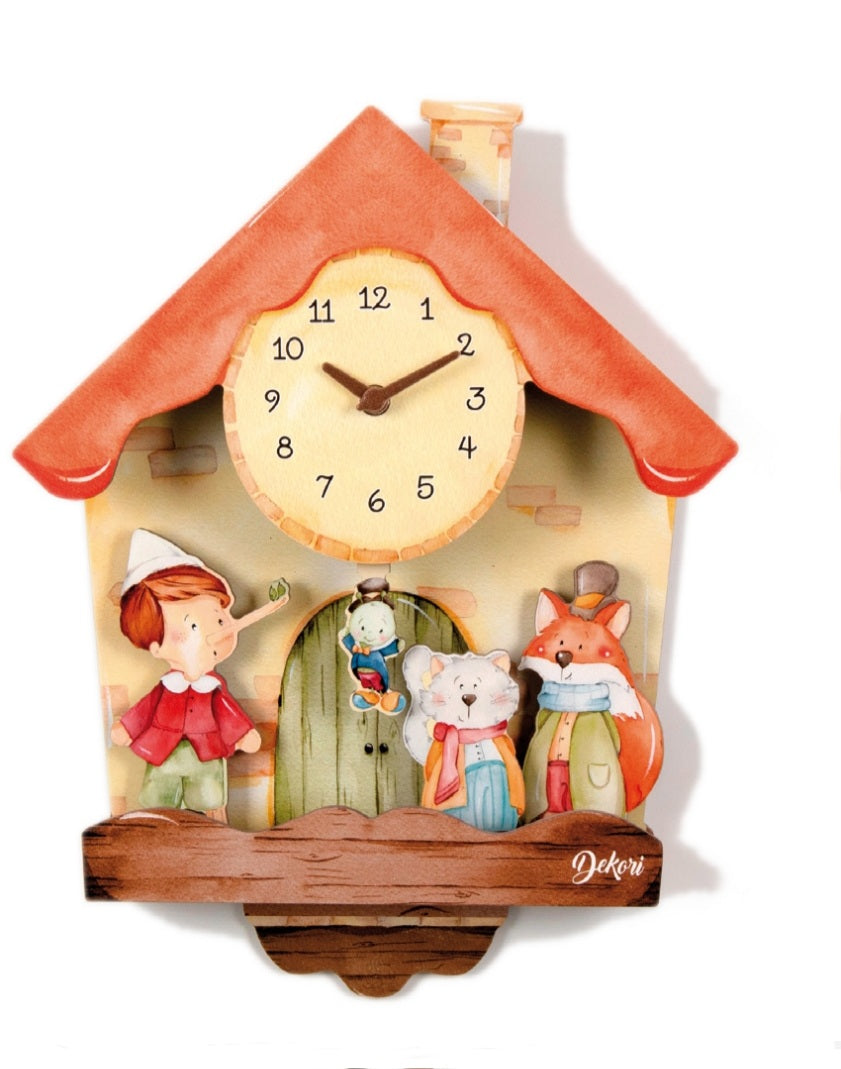 Orologio 3D pinocchio