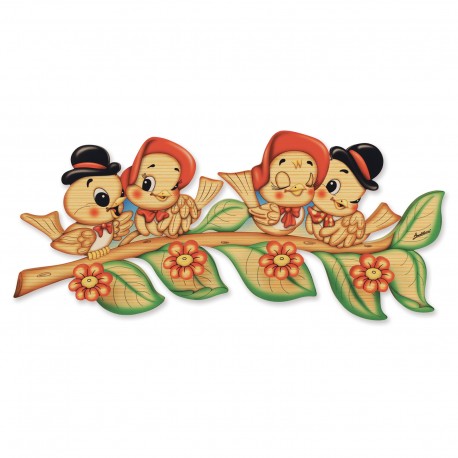 appendiabiti ramo uccellini