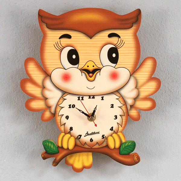 orologio pendolo gufo