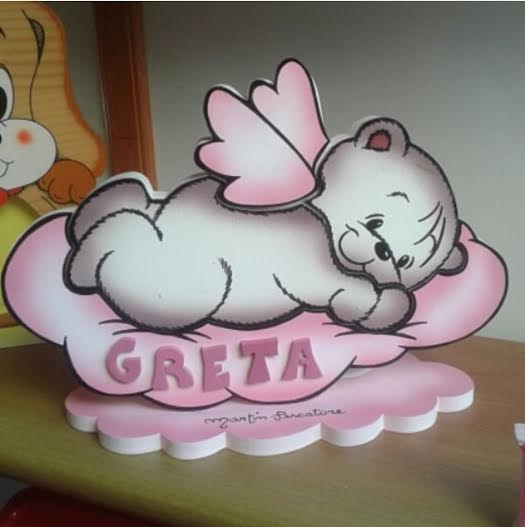 lumetto orsetto steso su nuvola